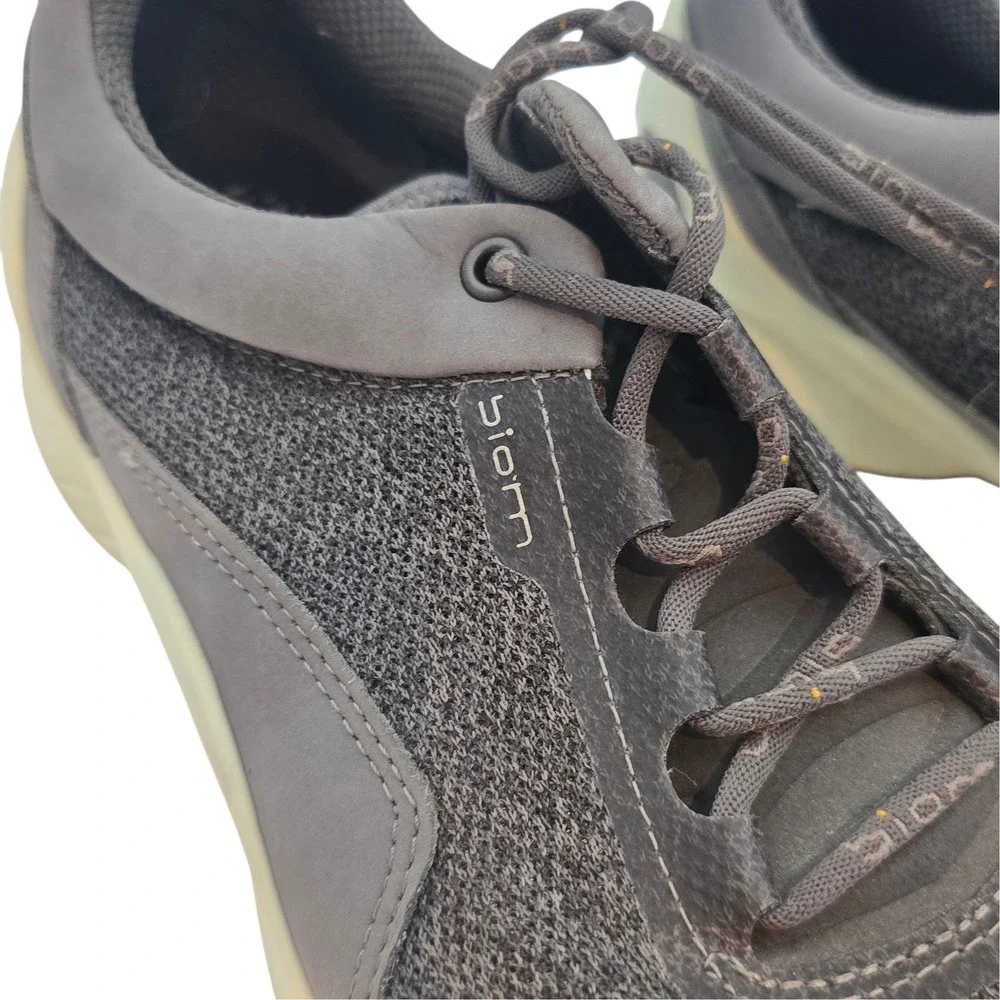 ECCO BIOM Gray Knit Nubuck Sneaker EU 38 Natural Motion Walking Gorpcore